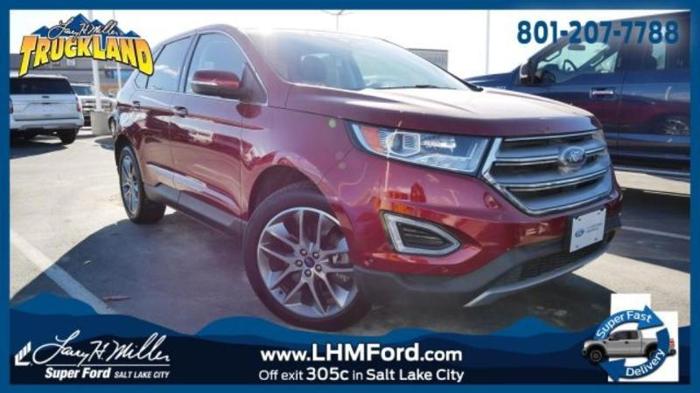 2015 ford edge titanium awd titanium 4dr crossover for sale in salt lake city, utah