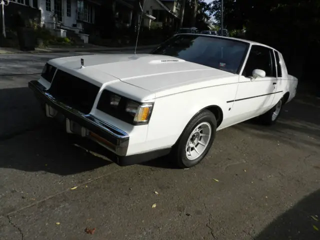 1987 buick regal limited t-type turbo white low miles mint fast grand national