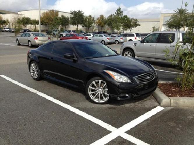 black 09 infiniti g37 coupe sport package in winter park, fl