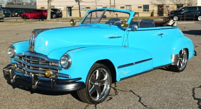 1948 pontiac torpedo convertible restomod 350 v8 auto super nice no reserve!!!