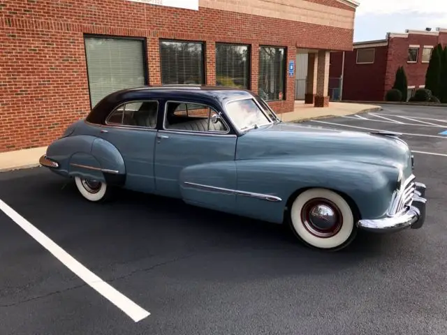 1946 oldsmobile ninety-eight blue,light sedan 8 auto