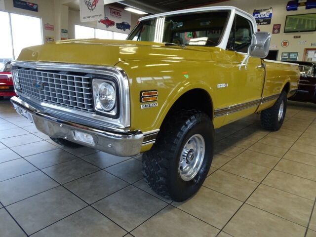 1972 chevrolet c10 cheyene super 0 yellow 383 4 speed