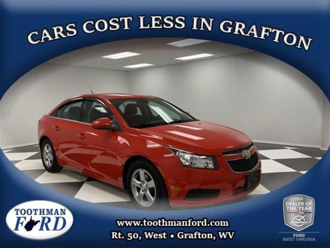 2014 chevrolet cruze 1lt auto 1lt auto 4dr sedan w/1sd for sale in grafton, west virginia