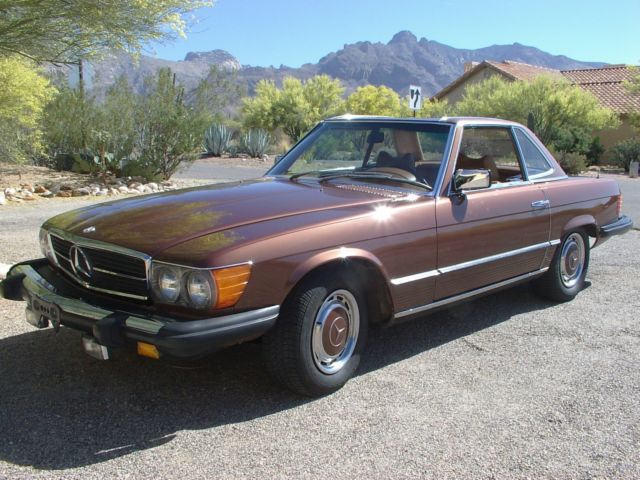 1976 mercedes-benz 450sl hard top roadster in arizona no reserve