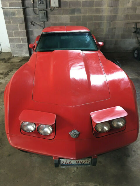 1978 chevrolet corvette chevy 25th anniversary edition t-top red non running nr