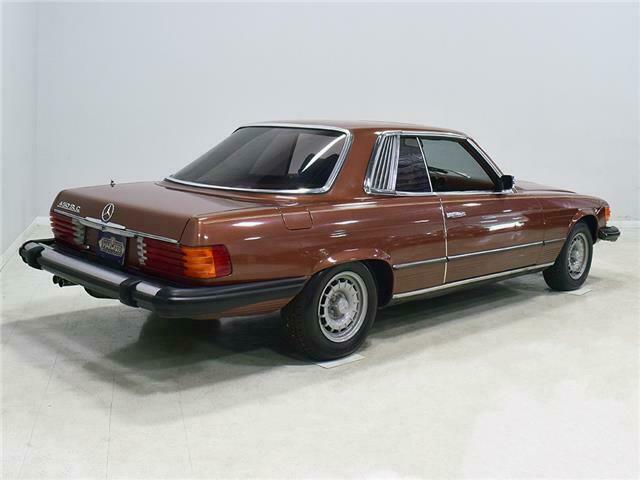 1976 mercedes-benz 450slc 110755 miles topaz brown coupe 4.5 liter sohc v8 auto