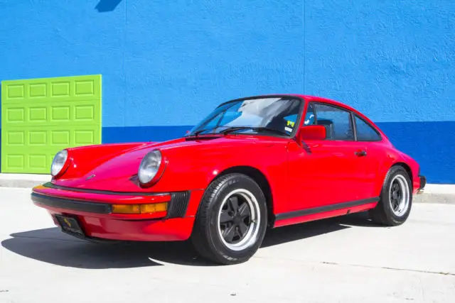 1979 porsche 911sc - euro spec - guards red w/black interior - clean - low miles