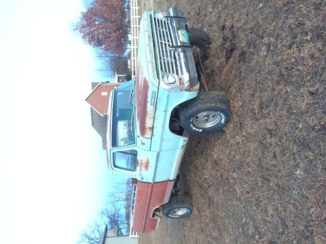 1967 ford f-100 4x4 original paint 460 auto solid body lifted runs
