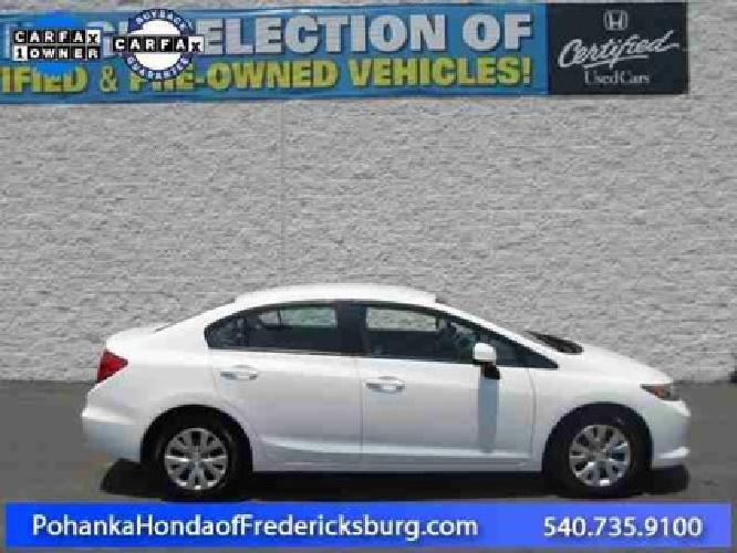 2012 honda civic sdn lx in fredericksburg, va