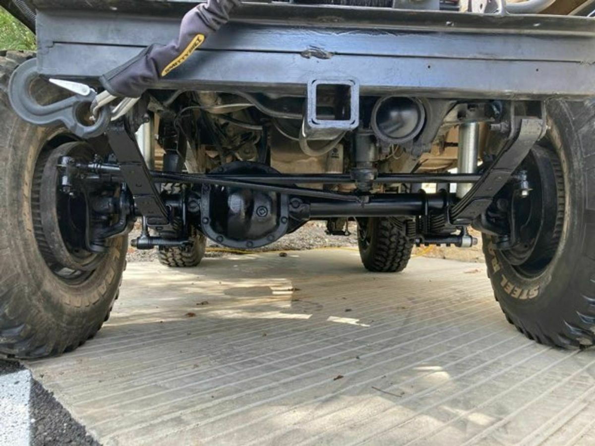 willys gm v6 engine , fully rhino lined , winch,has heat, bilstein shocks &more