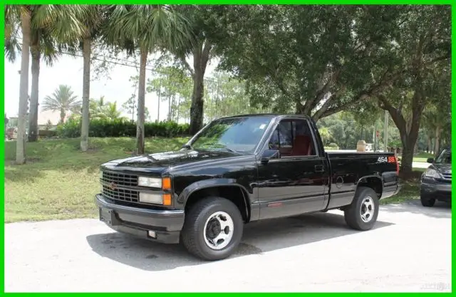 rare 1990 chevrolet ck1500 454ss 7.4l v8 automatic black 90 chevy 454 ss pick up