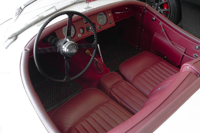 1952 jaguar xk 120 red 97,000 miles white convertible manual