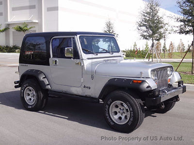 1988 jeep wrangler yj 4.2l inline six manual 5spd hardtop clean carfax