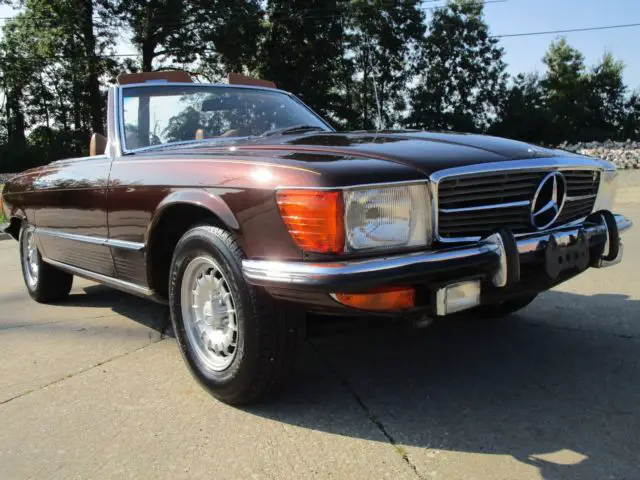 1972 mercedes 450 sl convertible w/ hardtop - automatic - cold air - beautiful