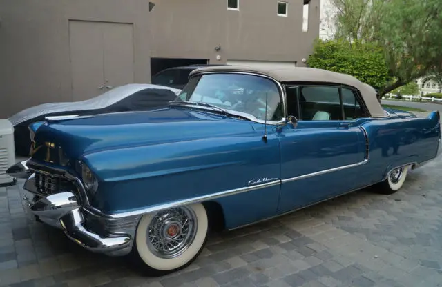 1955 cadillac series 62 convertible fully restored 55 caddy blue rose parade car