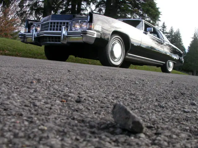 1973 cadillac eldorado .. black on black with only 20,500 miles !!!