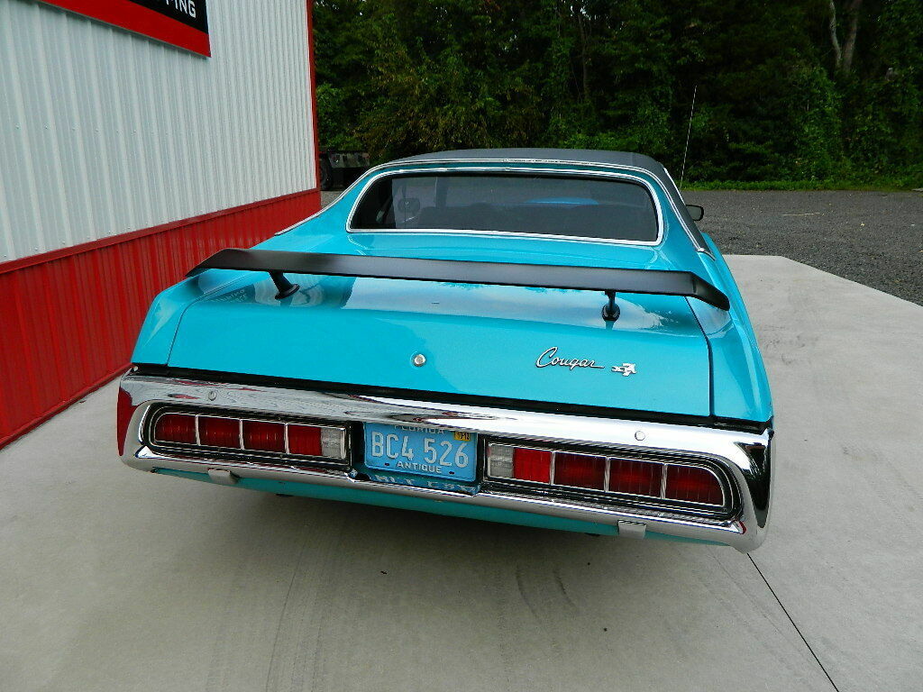 1973 mercury cougar xr7 351 cj factory aqua