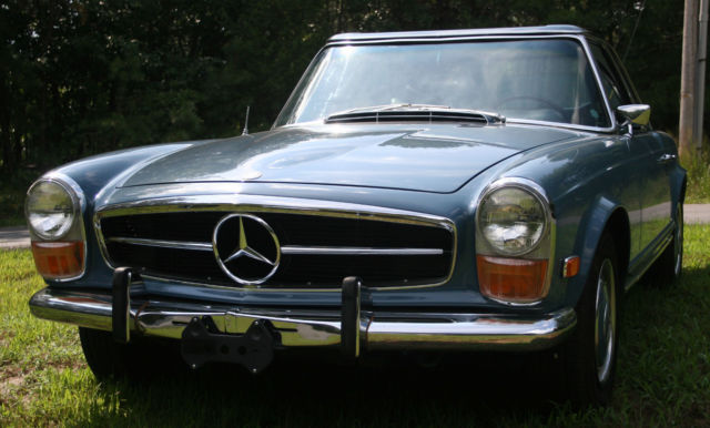 1969 mercedes 280sl convertible and pagoda top