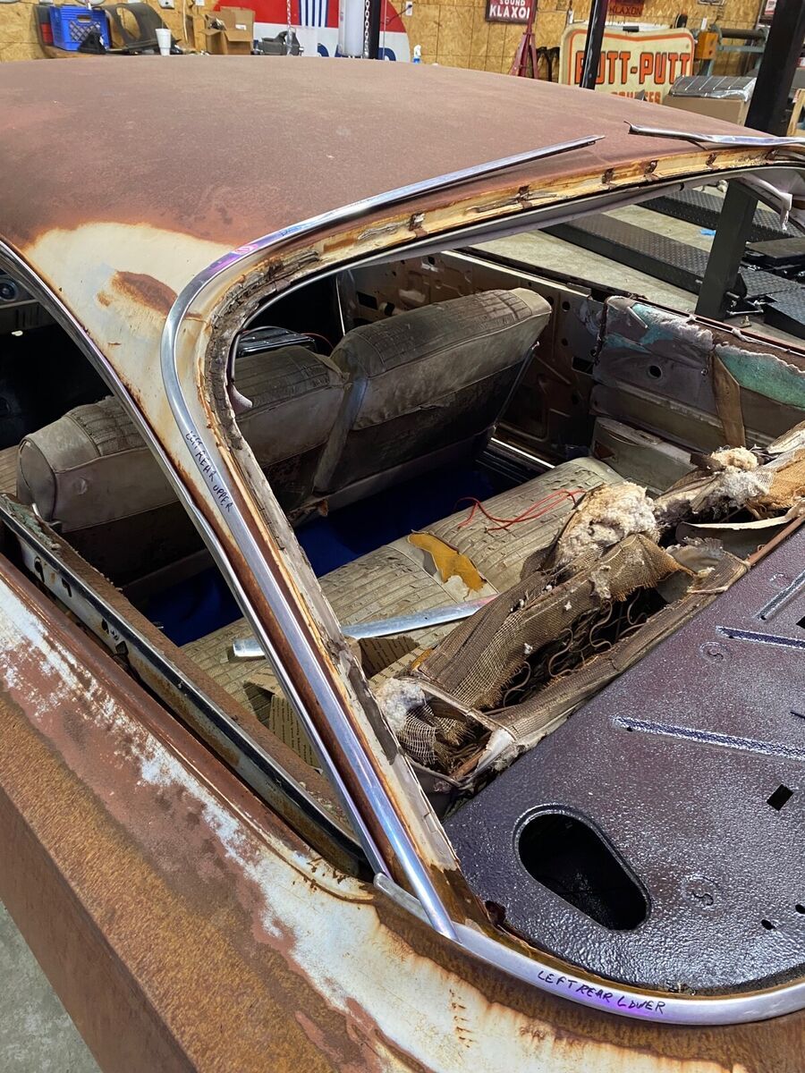 1962 chevrolet bel air white bubble top