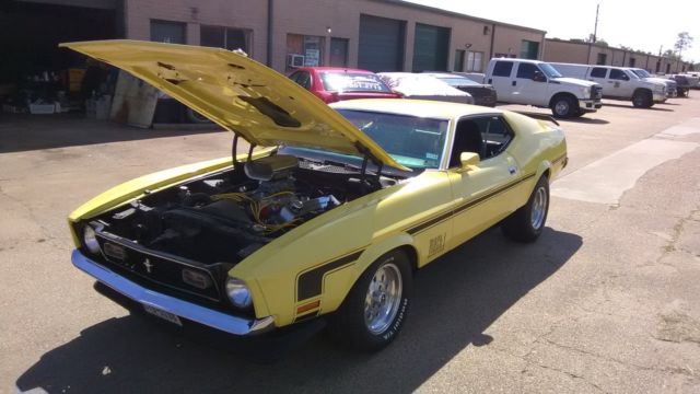 classic, 1973 ford mustang mach 1 with big block ford, h.p. 429 cubic inch motor