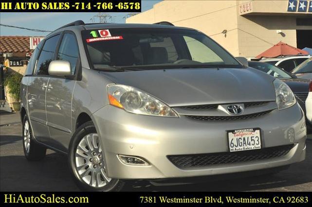 2010 toyota sienna xle