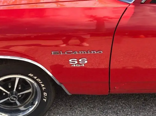 1970 chevrolet el camino pickup red rwd automatic