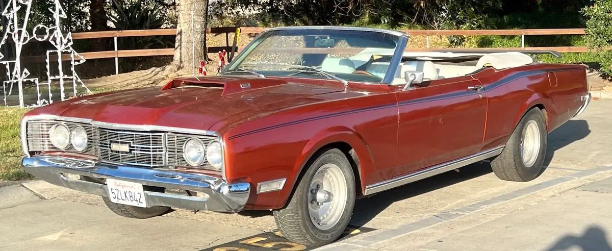 1969 mercury cyclone convertible red rwd automatic