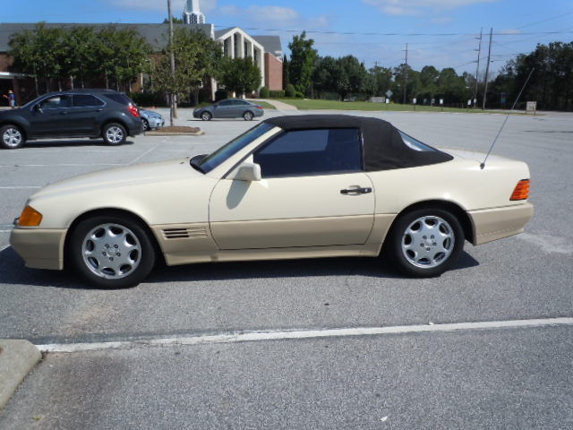 1991 mercedes 500sl 43k/ top inop, hard top, original paint, needs tires