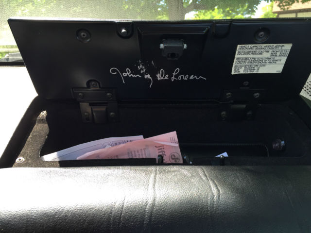 1981 delorean dmc 12 - runs great ! 41k miles, signed by john + flux capacitor