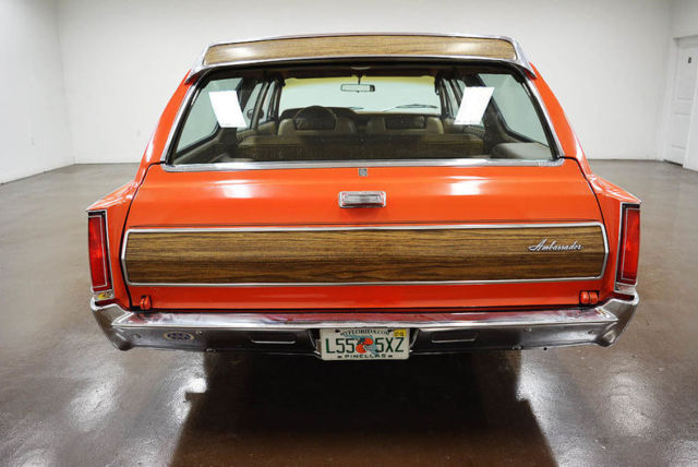 1972 amc ambassador wagon 64863 miles orange station wagon 360 v8 727
