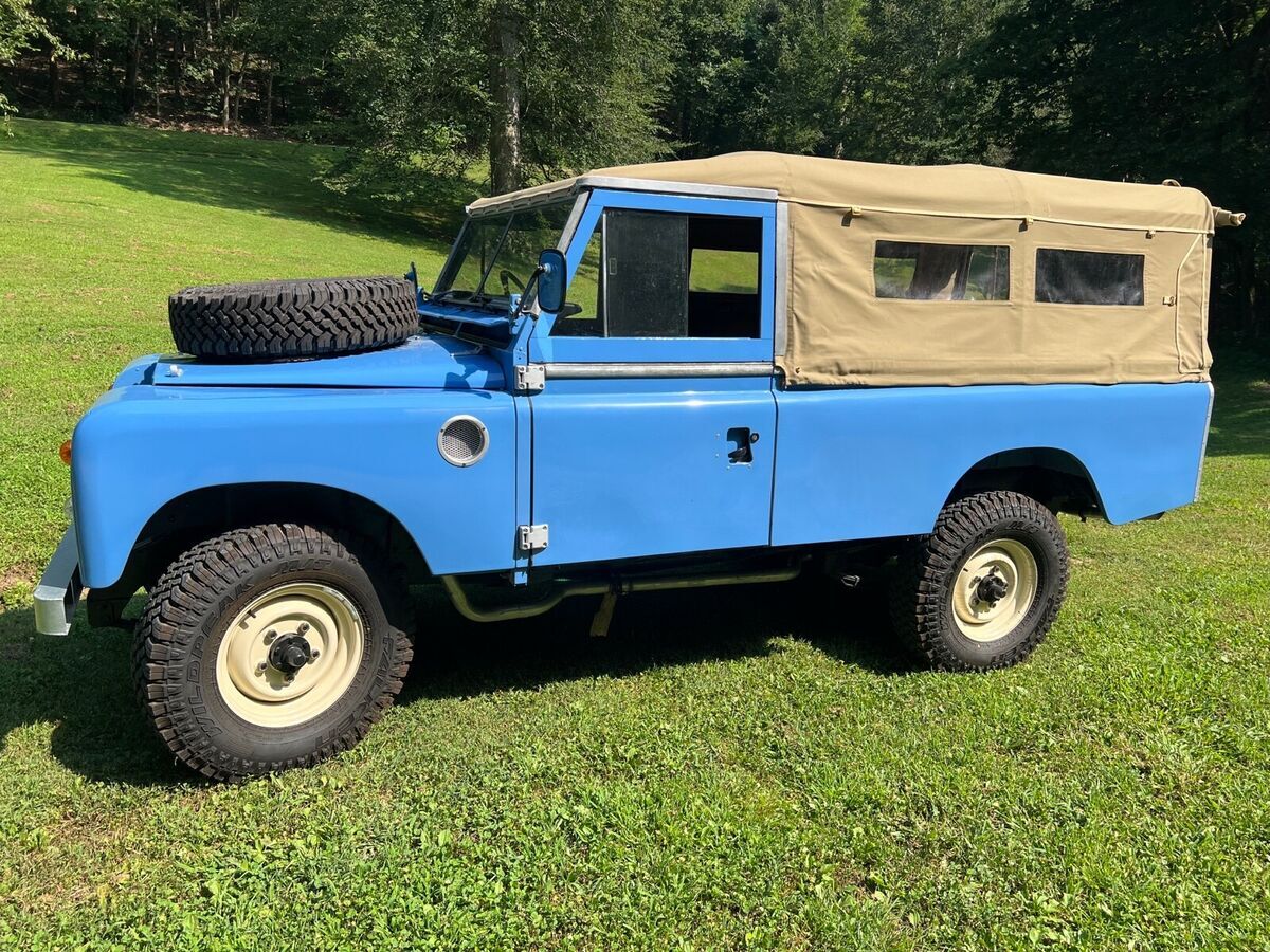 1980 land rover series iii pickup blue 4wd manual