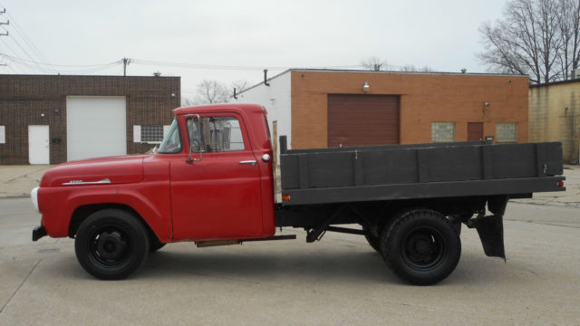 1958 ford f-350 dually pickup with dump bed - original - runs well - must-see!!