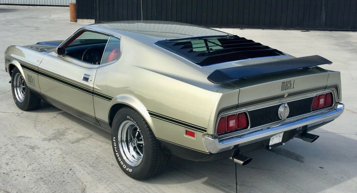 71 mach 1 429 cobra jet. beautiful example, rare color thorough restoration