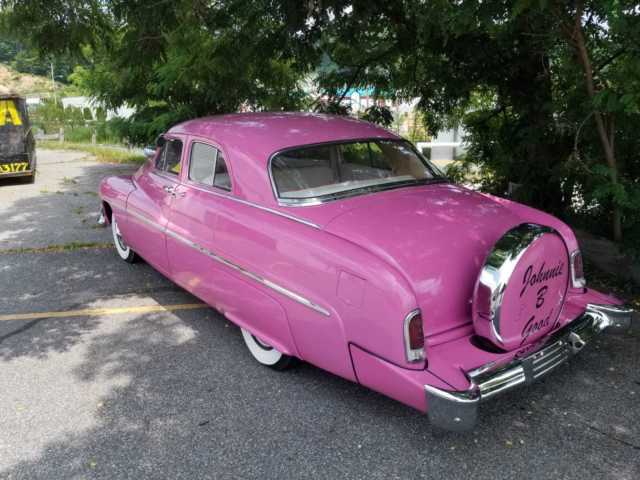 1951 mercury hot rod with suicide doors, aluminum intake