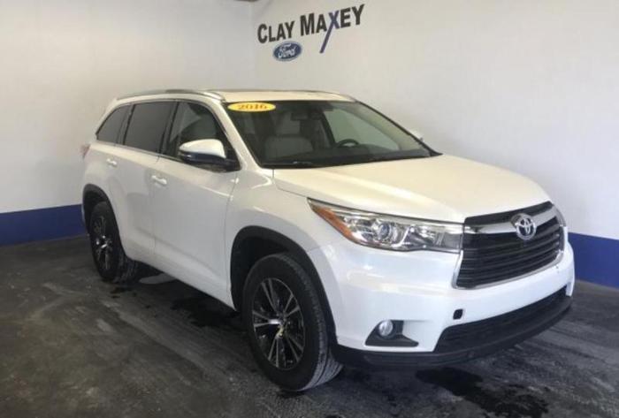 2016 toyota highlander xle xle 4dr suv for sale in harrison, arkansas