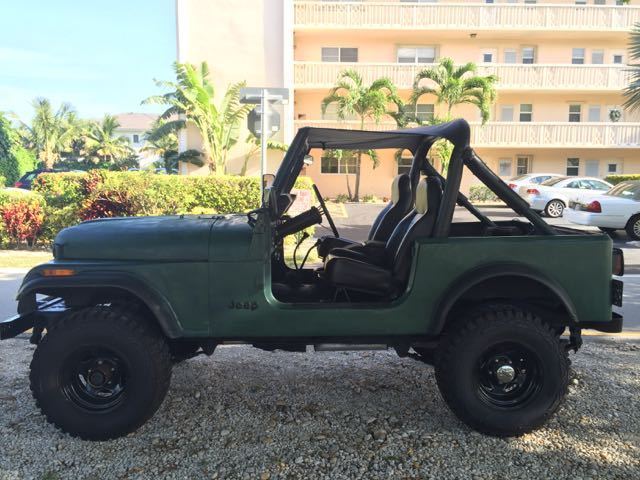 1981 jeep cj7 4x4 low miles clean autocheck completely restored collector's item