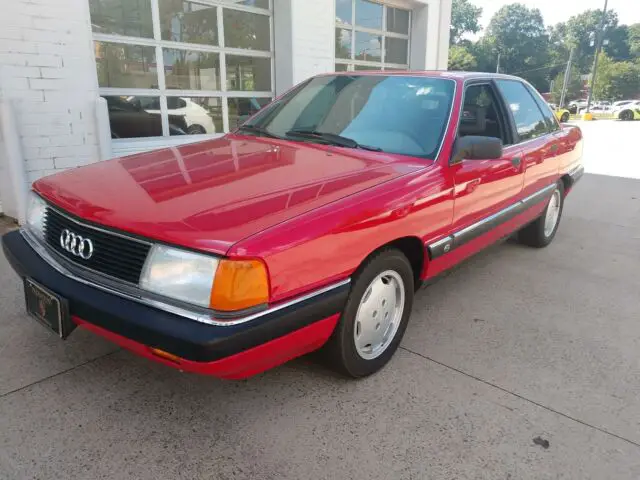 1990 audi 100 red with 47,348 miles!! the real deal!! ultra low miles & reserve