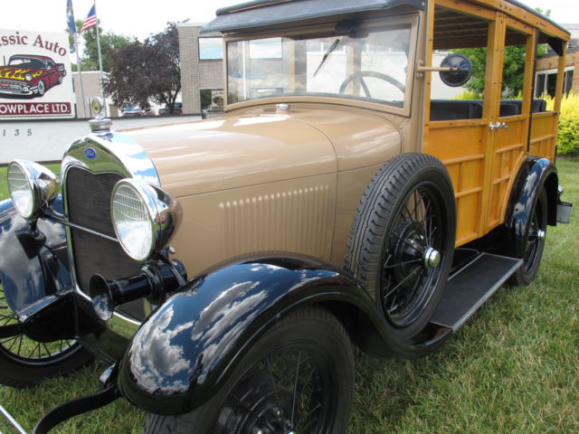 1929 ford model "a" woodie station wagon - show ready! - 1 of 4,954 wagons built