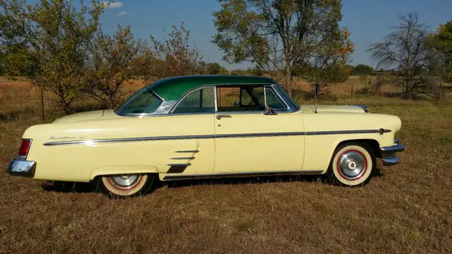 mercury monterey coupe 1954 bloomfield green and yosemite yellow v-8 excellent