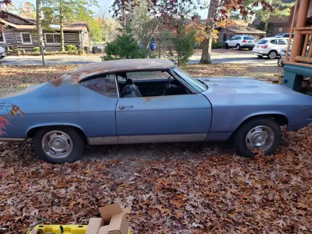 69 chevrolet chevelle project with nom 427 and munice m20 4 speed trans