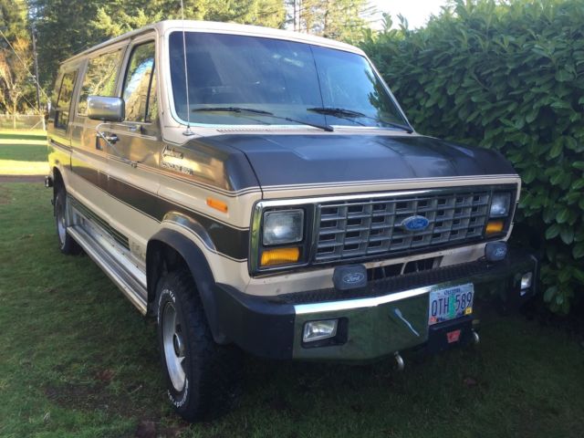 ford e350 4x4 van econoline 4wd 1986 project quadvan pathfinder 460ci c6