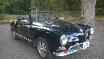 1968 vw kharmann ghia convertible