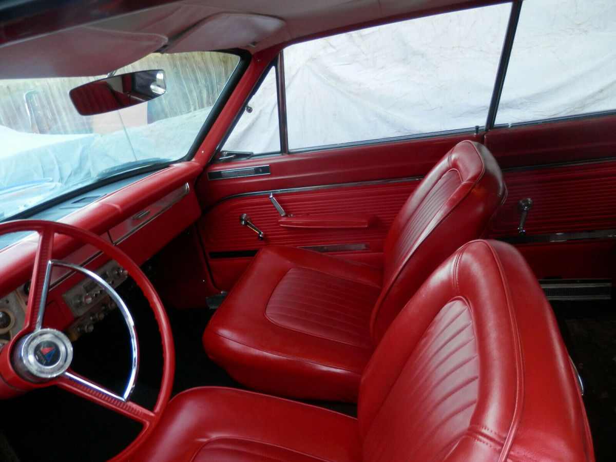 1963 plymouth valiant 200 2 door hardtop blackl/red 225/at rust-free calif mopar