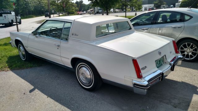 1983 cadillac eldorado 4.1l v8 fwd 30,208 miles auto white leather inspected