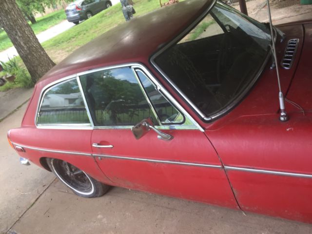 1972 ruby red mg bgt restoration started clear title