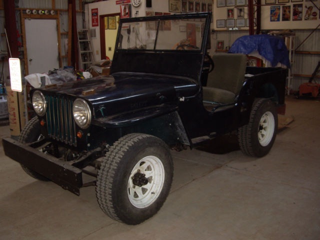 1947 willys cj-2a jeep with 1947 bantam trailer