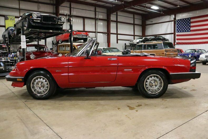 1987 alfa romeo spider graduate 37163 miles red convertible 4-cylinder 5-speed m
