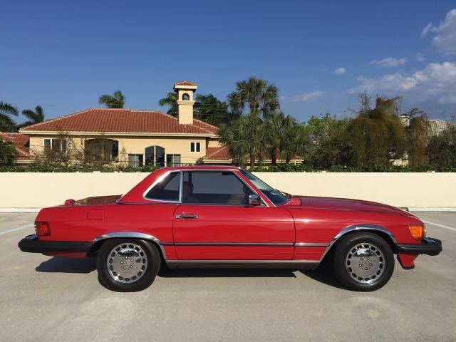 mercedes 560sl hardtop convertible roadster low miles garage kept all original