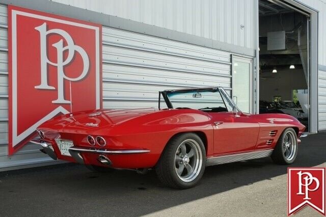1963 chevrolet corvette roadster, mild resto-rod, riverside red