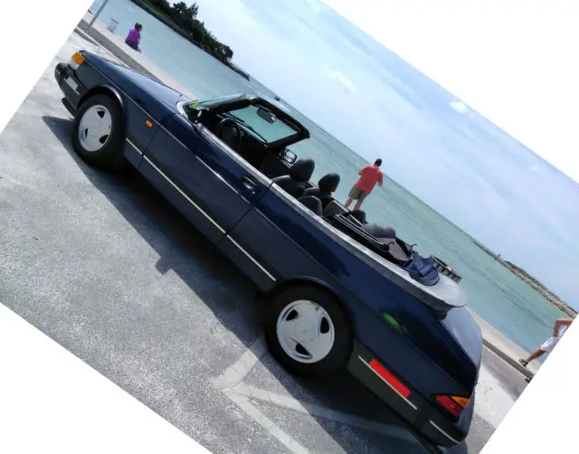 beautiful & fun florida sports car:saab classic convertible.new turbo/top.70k mi